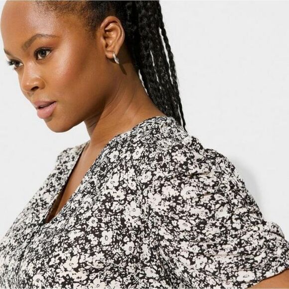 Torrid Harper Georgette Short Sleeve Blouse Size 2X/18-20 - Picture 11 of 11